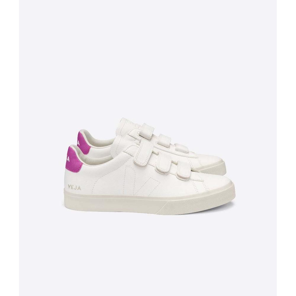 Veja RECIFE CHROMEFREE Sneakers Dames White/Purple | BE 624DFM